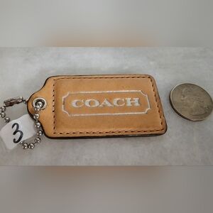 Coach Leather Hang Tag